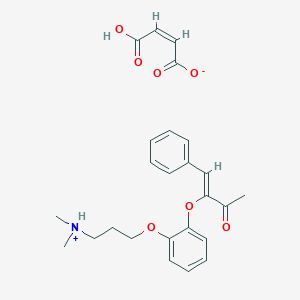 (Z)-3-(2-(2-(Dimethylamino)propoxy(and 1-methylethoxy))phenoxy)-4-phenyl-3-buten-2-one maleate