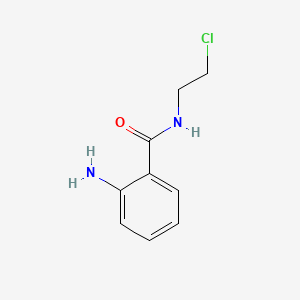 molecular formula C9H11ClN2O B12663027 2-Amino-N-(2-chloroethyl)benzamide CAS No. 85098-71-1