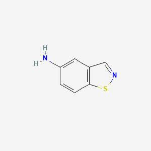 molecular formula C7H6N2S B1266306 1,2-Benzisothiazol-5-amine CAS No. 53473-85-1