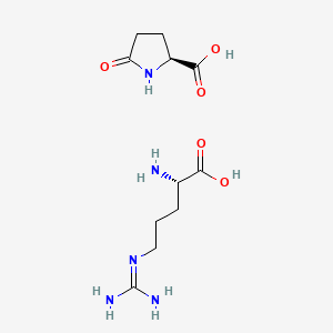 molecular formula C11H21N5O5 B1266307 L-Arginine-L-pyroglutamate CAS No. 56265-06-6