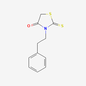 molecular formula C11H11NOS2 B1266310 Rhodanine, 3-phenethyl- CAS No. 3889-20-1