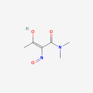molecular formula C6H10N2O3 B12663101 Butanamide, 2-(hydroxyimino)-N,N-dimethyl-3-oxo- CAS No. 43015-36-7
