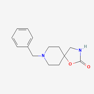 B1266314 8-Benzyl-1-oxa-3,8-diazaspiro[4.5]decan-2-one CAS No. 5053-14-5