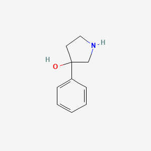 molecular formula C10H13NO B1266316 3-苯基吡咯烷-3-醇 CAS No. 49798-31-4