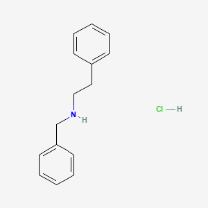molecular formula C15H18ClN B1266319 Phenethylamine, N-benzyl-, hydrochloride CAS No. 3240-91-3