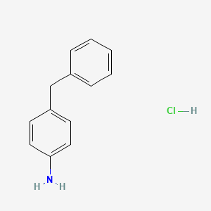 molecular formula C13H14ClN B1266322 4-苄基苯胺盐酸盐 CAS No. 6317-57-3