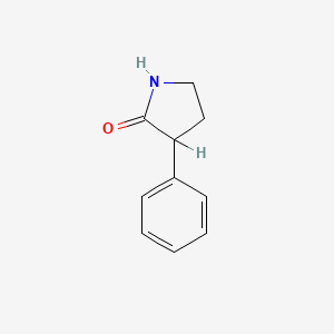 molecular formula C10H11NO B1266326 3-苯基吡咯烷-2-酮 CAS No. 6836-97-1