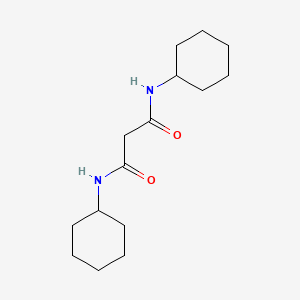 molecular formula C15H26N2O2 B1266328 Propanediamide, N,N'-dicyclohexyl- CAS No. 10256-00-5
