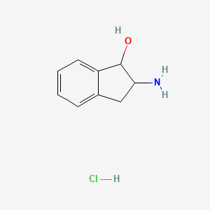 molecular formula C9H12ClNO B1266331 2-amino-2,3-dihydro-1H-inden-1-ol hydrochloride CAS No. 13935-78-9
