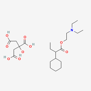 molecular formula C22H39NO9 B1266335 Hexetylamine citrate CAS No. 14601-95-7