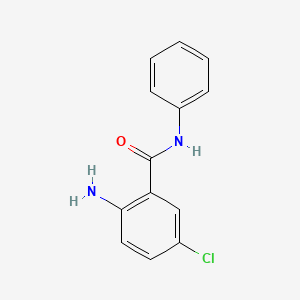 molecular formula C13H11ClN2O B1266339 2-amino-5-chloro-N-phenylbenzamide CAS No. 15949-49-2