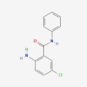 molecular formula C13H11ClN2O B1266339 Benzanilide, 2-amino-5-chloro- CAS No. 15949-49-2