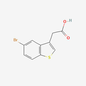 molecular formula C10H7BrO2S B1266342 Benzo[b]thiophene-3-aceticacid, 5-bromo- CAS No. 17266-45-4