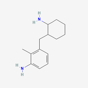 molecular formula C14H22N2 B12663452 3-((2-Aminocyclohexyl)methyl)-o-toluidine CAS No. 93091-07-7