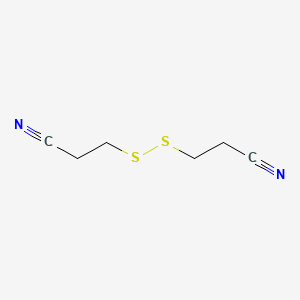 molecular formula C6H8N2S2 B1266346 3-[(2-Cyanoethyl)disulfanyl]propanenitrile CAS No. 42841-31-6