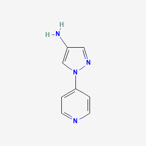 molecular formula C8H8N4 B1266347 1-(pyridin-4-yl)-1H-pyrazol-4-amine CAS No. 28466-04-8