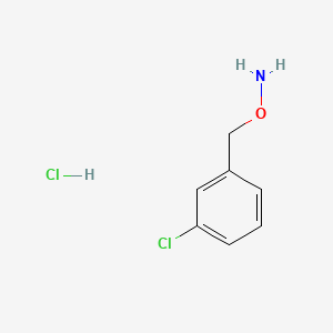 molecular formula C7H9Cl2NO B1266351 O-(m-Chlorobenzyl)hydroxylamine hydrochloride CAS No. 29605-78-5