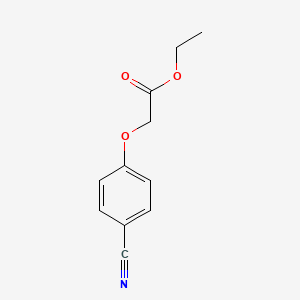 molecular formula C11H11NO3 B1266353 Ethyl 2-(4-cyanophenoxy)acetate CAS No. 30041-95-3