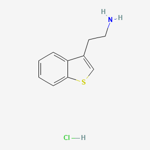 molecular formula C10H12ClNS B1266359 2-(1-Benzothiophen-3-yl)ethan-1-amine hydrochloride CAS No. 19985-71-8