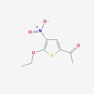 molecular formula C8H9NO4S B126636 1-(5-Ethoxy-4-nitrothiophen-2-yl)ethanone CAS No. 151094-98-3