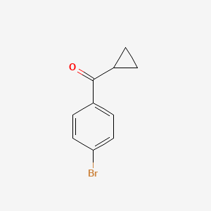 molecular formula C10H9BrO B1266366 4-溴苯基环丙基酮 CAS No. 6952-89-2