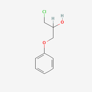 molecular formula C9H11ClO2 B1266388 1-Chloro-3-phenoxypropan-2-ol CAS No. 4769-73-7