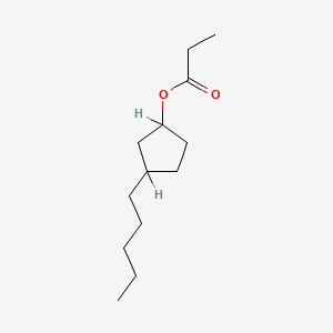 molecular formula C13H24O2 B12663885 3-Pentylcyclopentyl propionate CAS No. 84604-50-2