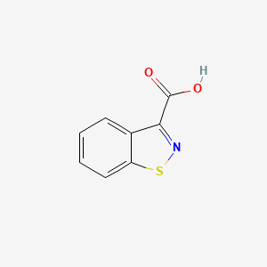molecular formula C8H5NO2S B1266391 1,2-Benzisothiazole-3-carboxylic acid CAS No. 40991-34-2
