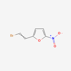 B1266392 2-(2-Bromoethenyl)-5-nitrofuran CAS No. 67363-72-8