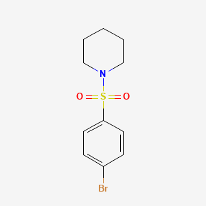 molecular formula C11H14BrNO2S B1266403 1-((4-Bromophenyl)sulfonyl)piperidine CAS No. 834-66-2