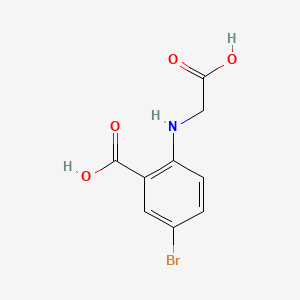 molecular formula C9H8BrNO4 B1266405 5-Bromo-N-(carboxymethyl)anthranilic acid CAS No. 32253-75-1