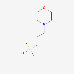 molecular formula C10H23NO2Si B12664078 4-(3-(Methoxydimethylsilyl)propyl)morpholine CAS No. 94291-68-6
