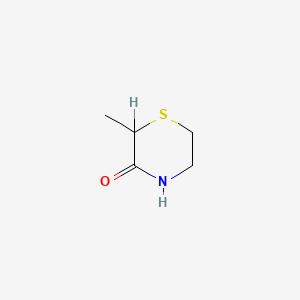 molecular formula C5H9NOS B1266413 2-Methylthiomorpholin-3-one CAS No. 69226-20-6