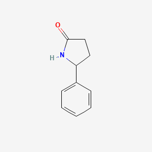 molecular formula C10H11NO B1266415 5-Phenylpyrrolidin-2-one CAS No. 22050-10-8
