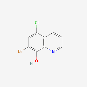 molecular formula C9H5BrClNO B1266416 7-Bromo-5-chloroquinolin-8-ol CAS No. 7640-33-7