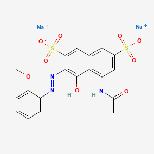 molecular formula C19H17N3NaO9S2+ B1266420 C.I. Acid Violet 12 CAS No. 6625-46-3