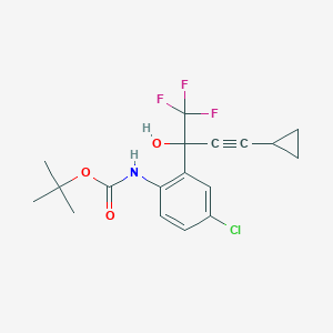 molecular formula C18H19ClF3NO3 B126643 O-tert-Butyl-2-hydroxy Efavirenz CAS No. 201218-08-8