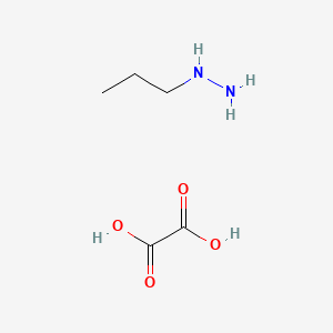 molecular formula C5H12N2O4 B1266431 Propylhydrazine oxalate CAS No. 6340-91-6