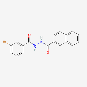 molecular formula C18H13BrN2O2 B1266448 2'-(3-Bromobenzoyl)-2-naphthohydrazide CAS No. 84282-41-7