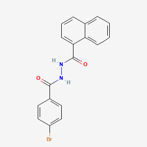 molecular formula C18H13BrN2O2 B1266449 2'-(4-Bromobenzoyl)-1-naphthohydrazide CAS No. 84282-40-6