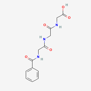 molecular formula C13H15N3O5 B1266453 马尿酸-甘氨酰-甘氨酸 CAS No. 31384-90-4