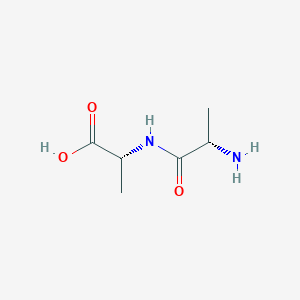 molecular formula C6H12N2O3 B1266454 丙氨酰-D-丙氨酸 CAS No. 3695-80-5