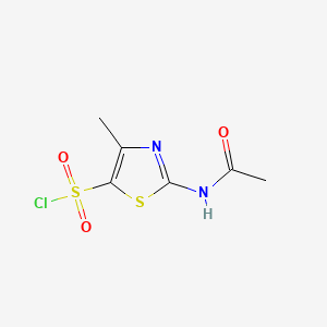 molecular formula C6H7ClN2O3S2 B1266460 2-Acetamido-4-methylthiazole-5-sulfonyl chloride CAS No. 69812-29-9