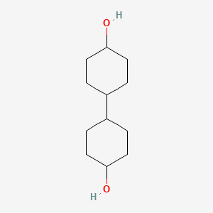 molecular formula C12H22O2 B1266469 [1,1'-Bicyclohexyl]-4,4'-diol CAS No. 20601-38-1