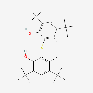 molecular formula C30H46O2S B12664764 2,2'-Thiobis[4,6-di-tert-butyl-m-cresol] CAS No. 26411-30-3
