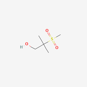 molecular formula C5H12O3S B1266480 1-Propanol, 2-methyl-2-(methylsulfonyl)- CAS No. 25841-38-7