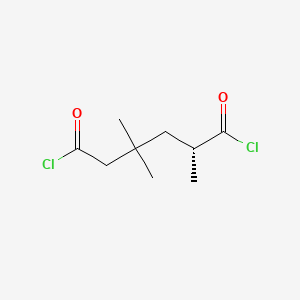 molecular formula C9H14Cl2O2 B12664810 Hexanedioyl dichloride, 2,2,4(or 2,4,4)-trimethyl- CAS No. 89982-04-7