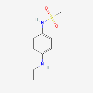 molecular formula C9H14N2O2S B12664814 Methanesulfonamide, N-(4-(ethylamino)phenyl)- CAS No. 94237-49-7