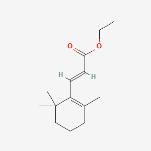 molecular formula C14H22O2 B12664828 Ethyl 3-(2,6,6-trimethylcyclohex-1-en-1-yl)acrylate CAS No. 92369-26-1