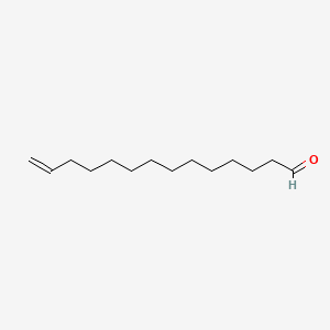 molecular formula C14H26O B12664848 Tetradec-13-enal CAS No. 85896-31-7